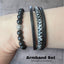 2-Teiliges Armband Set - Echt Leder Armband & Perlenarmband