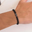 Armband - Herrenarmband - Partnerarmband - Onyx Naturstein - Tesbih Mit Namen